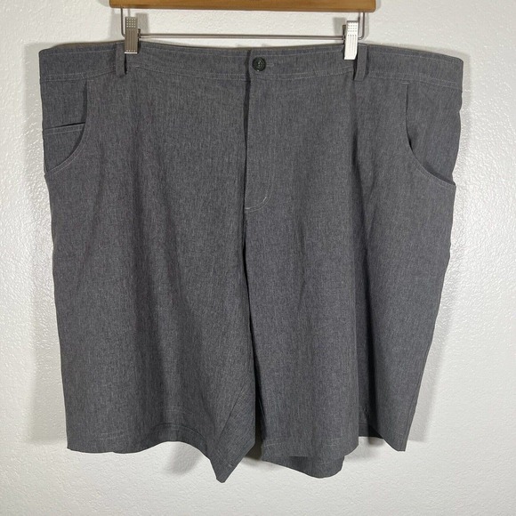 Straight Down Golf Shorts Dark Gray Men's 42 Performance Lightweight Stretch - Picture 2 of 7